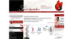 Desktop Screenshot of darceky-eshop.sk